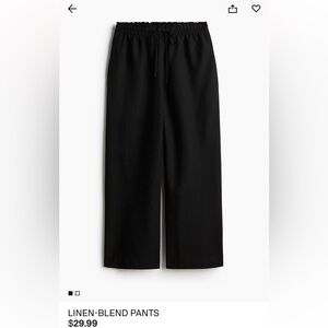 H&M Linen Blend Pants